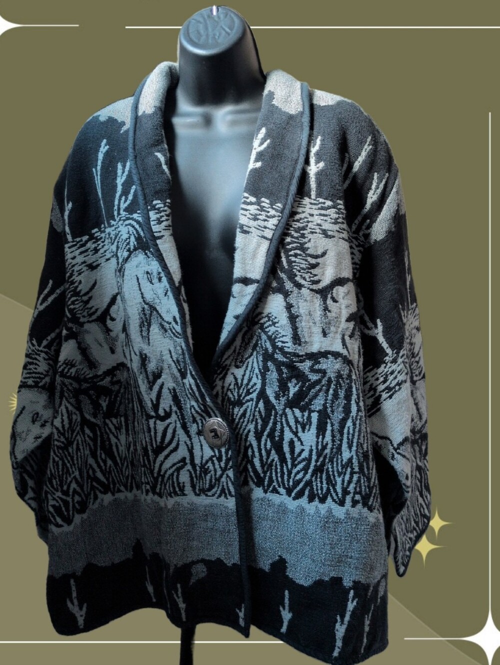 ✨ Vintage New Identity Horse Blanket Jacket Size XL